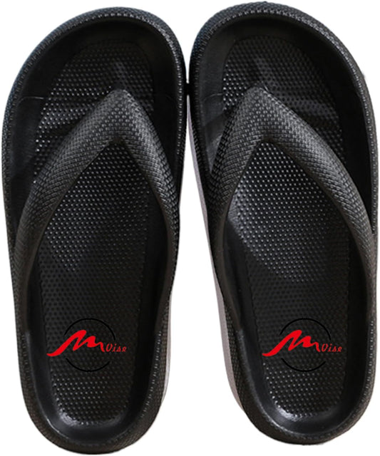 Unisex Youth Flip Flop Soft Sandal Female Girl Boy Men Comfort Sandals Black