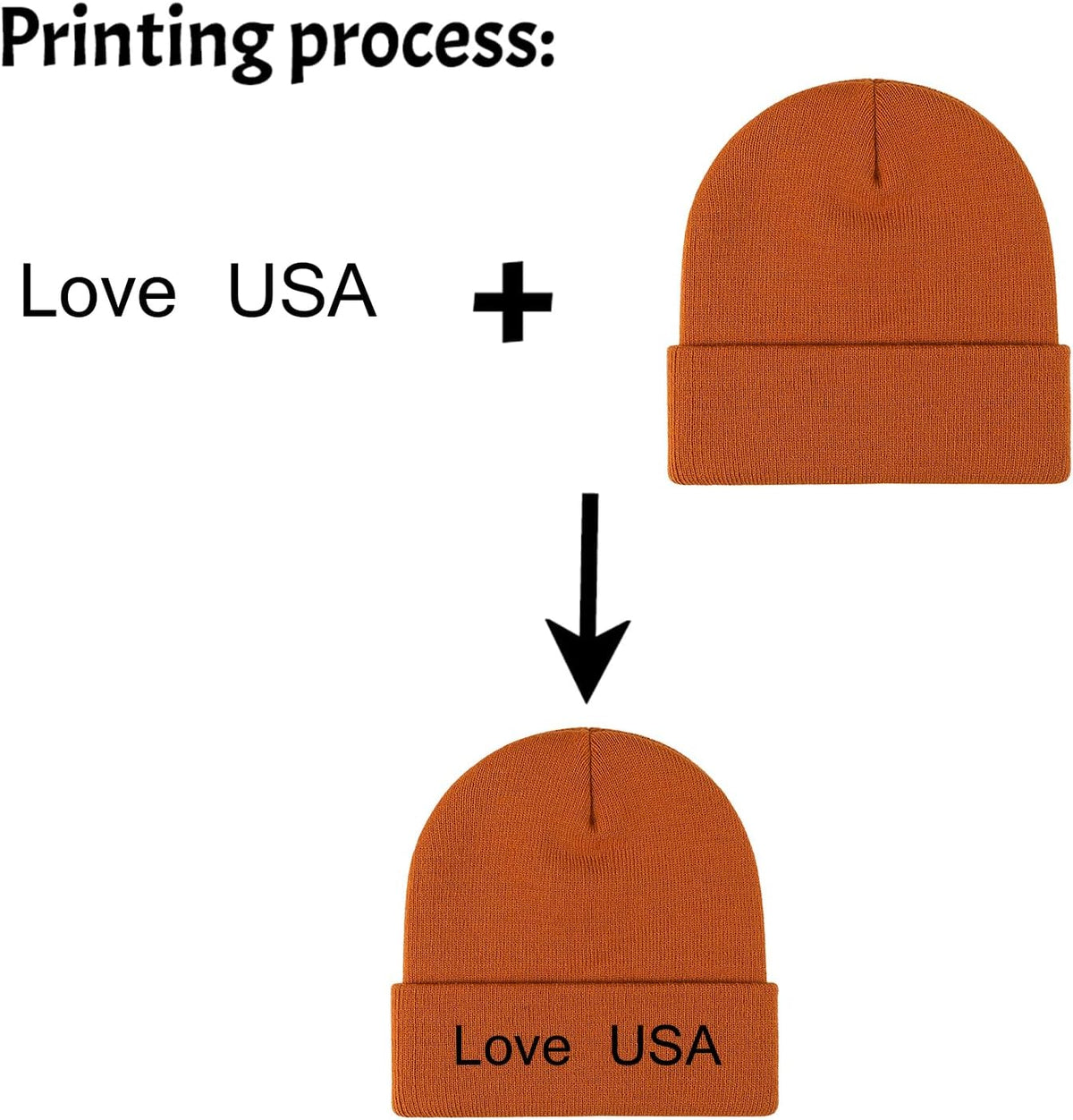 Personalized Unisex Beanies for Men Women Custom Beanie Winter Knitted Caps Hat
