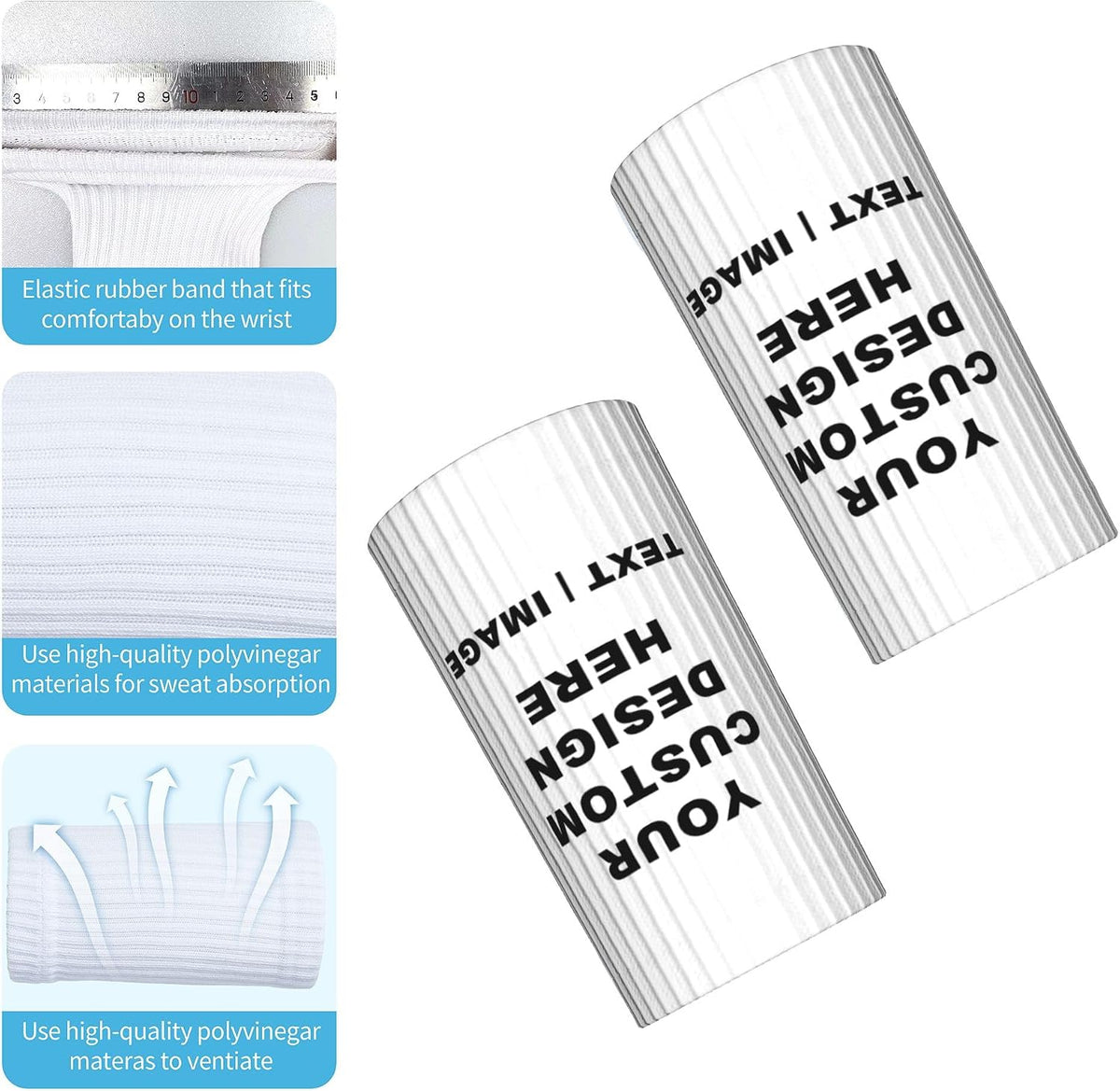 Custom Solid Color Wrist Sleeve for Sports Gym