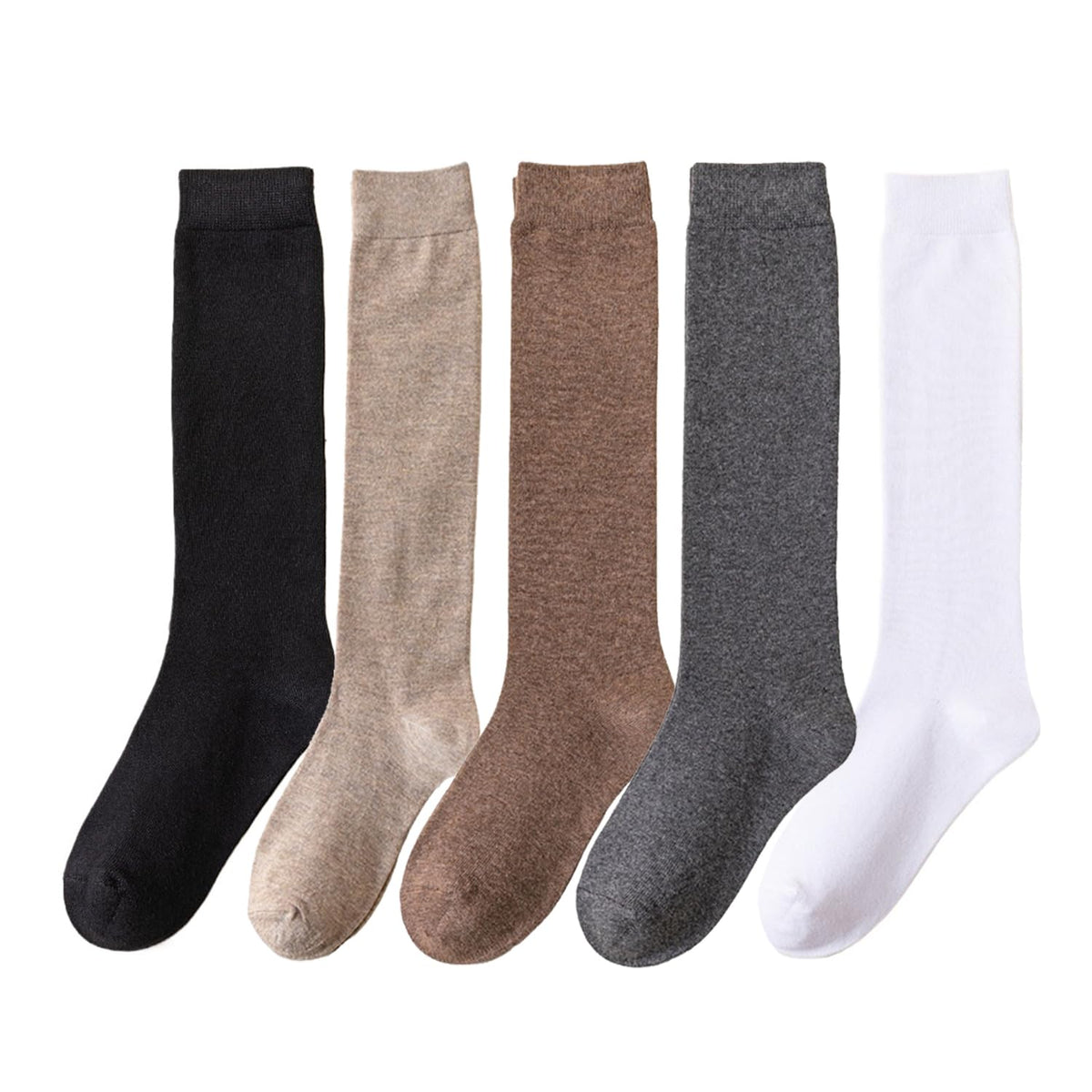 Unisex Socks, 4‑Pack Casual Socks, Assorted Random Solid Colors