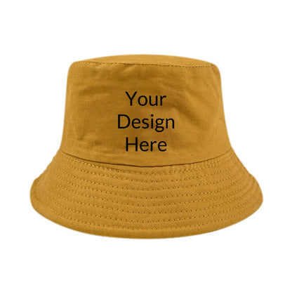 Custom Sun Hat Cotton Unisex Bucket Hats Summer Outdoor Fishing Cap
