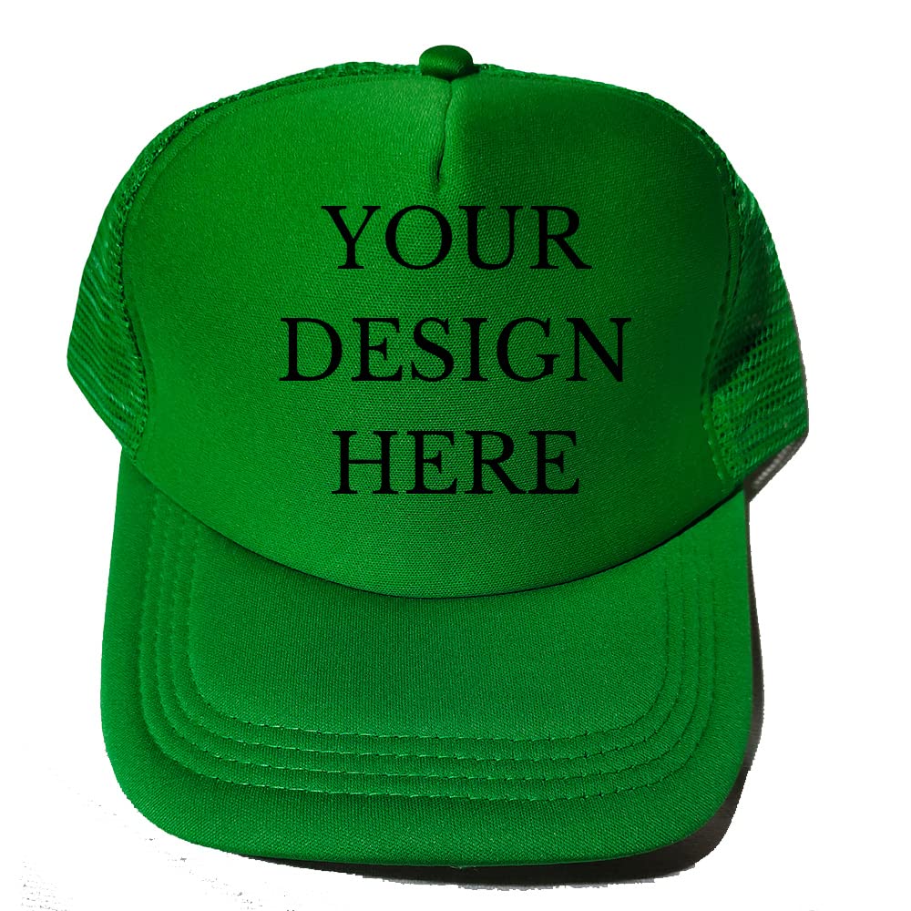 Custom Picture Text Logo Colorful Unisex Adjustable Trucker Hat Personalized Mesh Baseball Cap