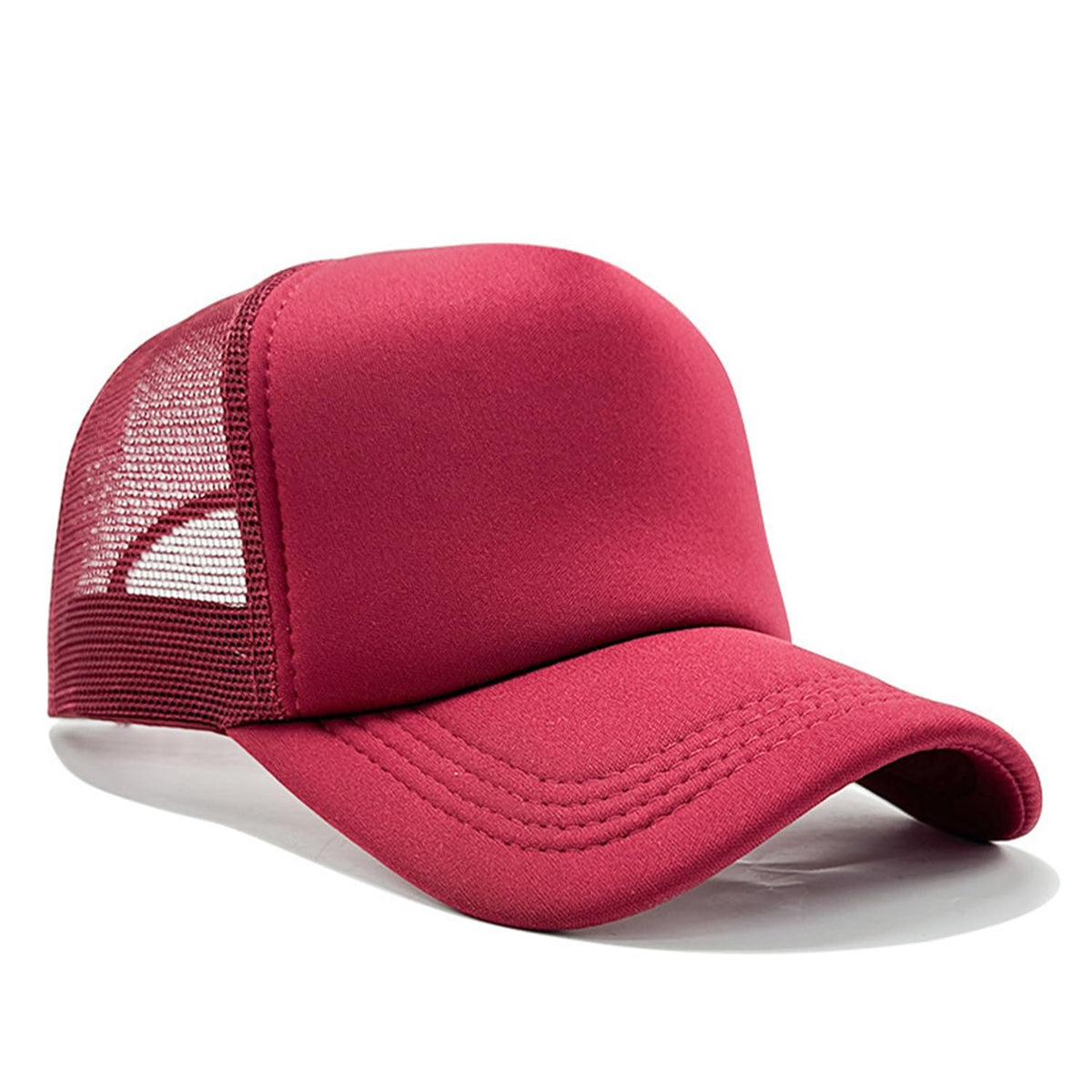 Unisex Trucker Hat, Mesh Baseball Cap with Adjustable Snapback