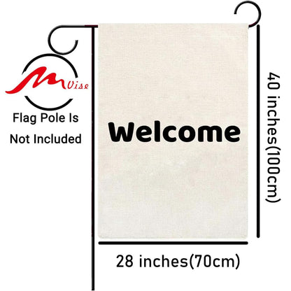 Personalized Garden Flag Outside Custom Flag DIY Your Own Design Home Yard Flags Banners 18"x12"