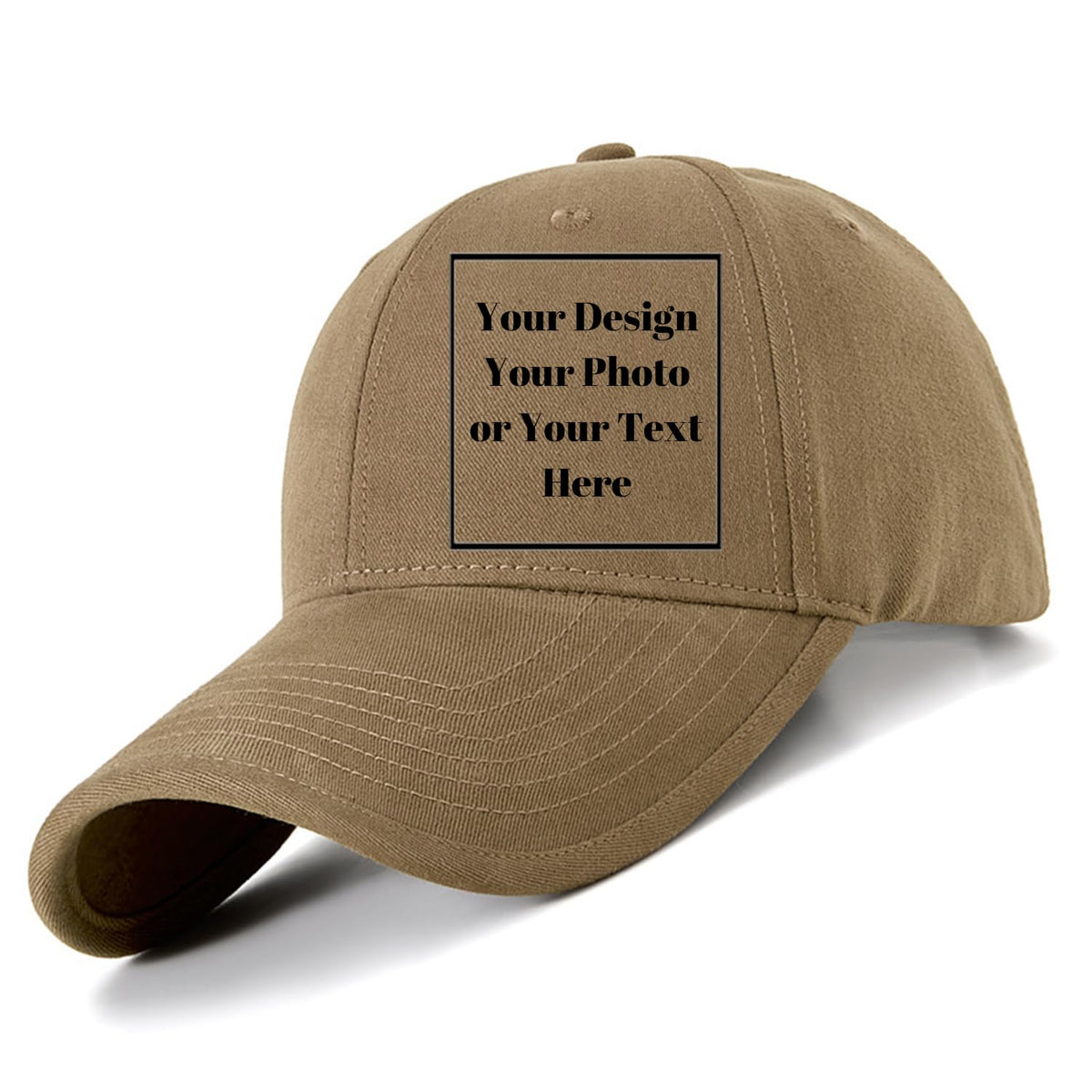 Personalized Cotton Washed Unisex Plain Adjustable Hat Custom Your Own Text Baseball Cap