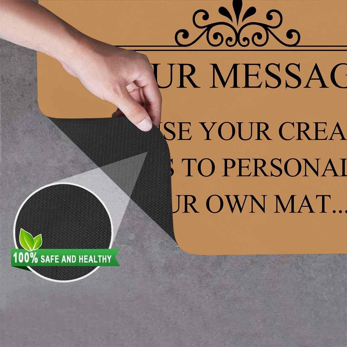 Sublimation Blanks Door Mats 23.6 x 15.7 Inch Heat Transfer Welcome Rubber Mat Non Slip for Home Bedroom Bathroom Decoration Set of 2