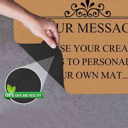 Sublimation Blanks Door Mats 23.6 x 15.7 Inch Heat Transfer Welcome Rubber Mat Non Slip for Home Bedroom Bathroom Decoration Set of 2