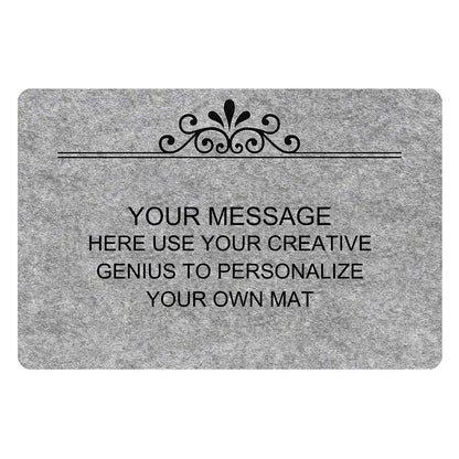 Personalized Image Doormat Custom Text Front Door Mat Welcome Indoor Outdoor Entrance Decor Rug