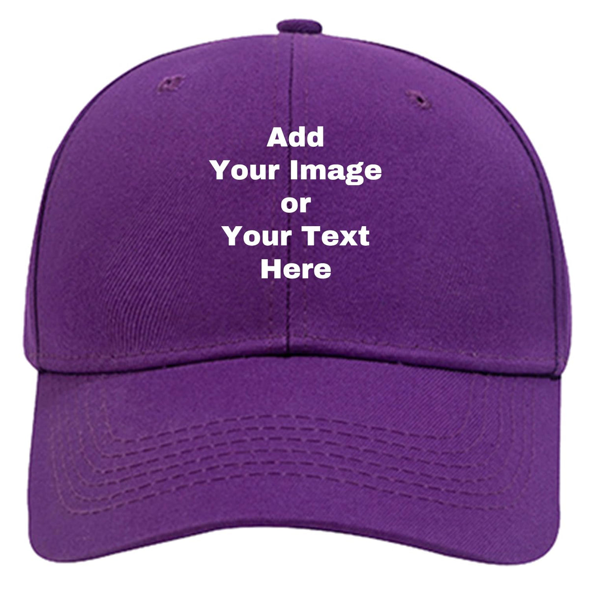 Custom Your Own Image Text Personalized Plain Adjustable Hat Unisex Baseball Cap