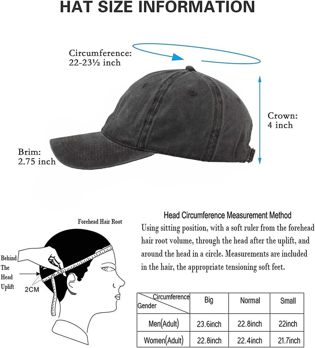 Custom Your Picture Text Logo Vintage Washed Personalized Unisex Adjustable Denim Hat Baseball Cap