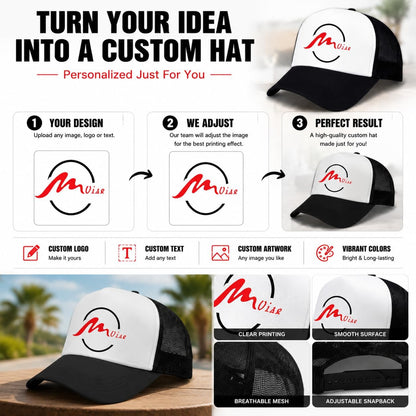 Colorful Unisex Adjustable Trucker Hat Mesh Baseball Cap