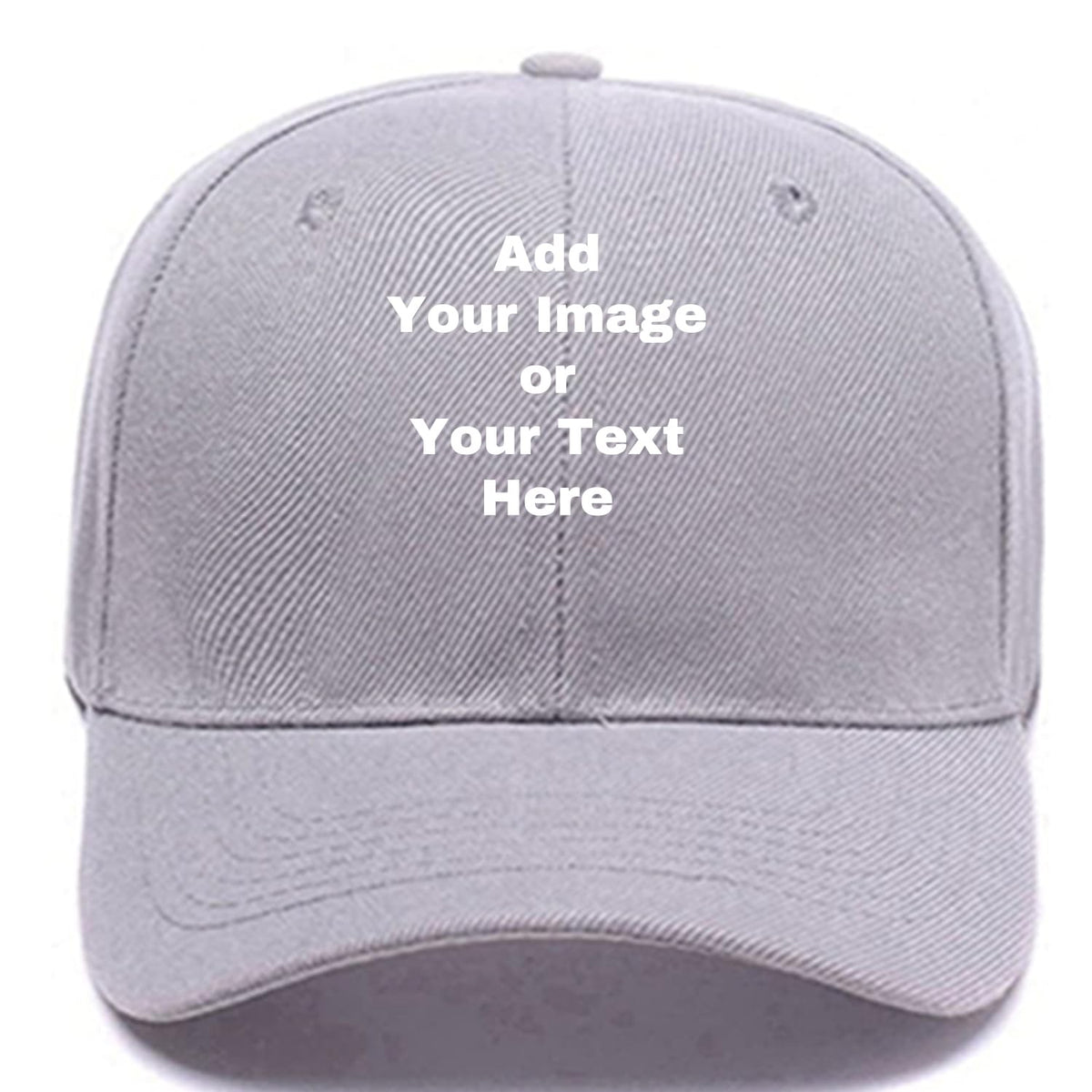 Custom Your Own Image Text Personalized Plain Adjustable Hat Unisex Baseball Cap