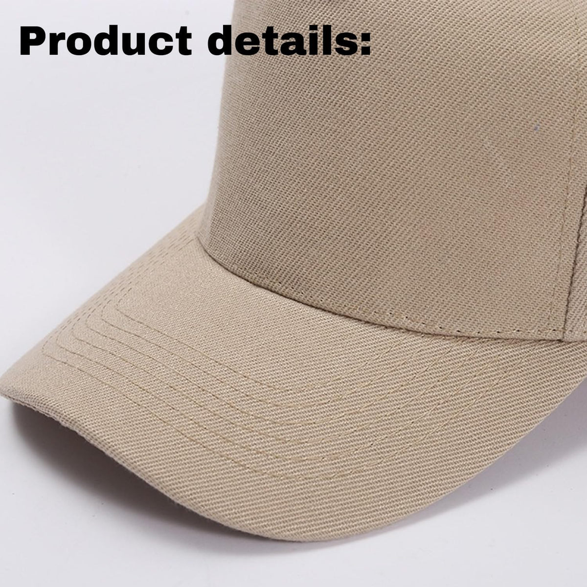 Custom Your Design Personalized 5 Panel Plain Adjustable Hat Unisex Baseball Cap