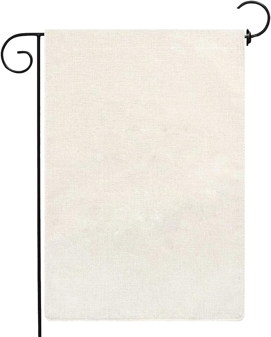 Sublimation Blank Garden Flag DIY Heat Transfer Welcome Banners for Indoor Outdoor Courtyard Decoration set of 24