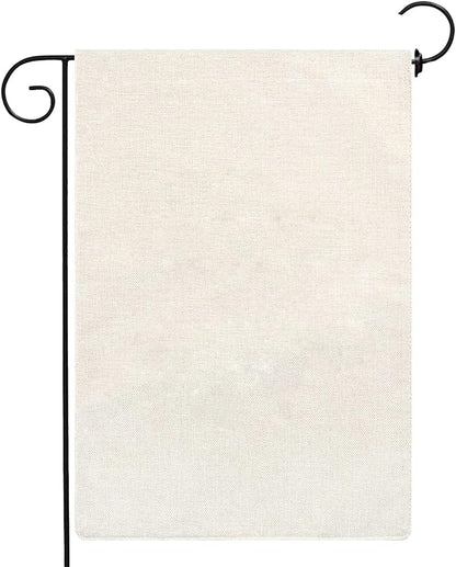Sublimation Blank Garden Flag DIY Heat Transfer Welcome Banners for Indoor Outdoor Courtyard Decoration set of 24