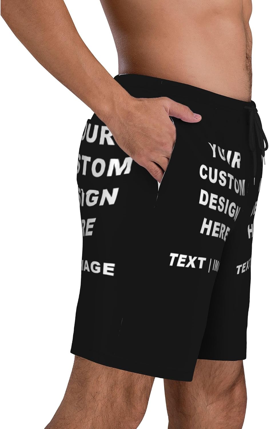Custom Print Men's Quick Dry Beach Board Shorts