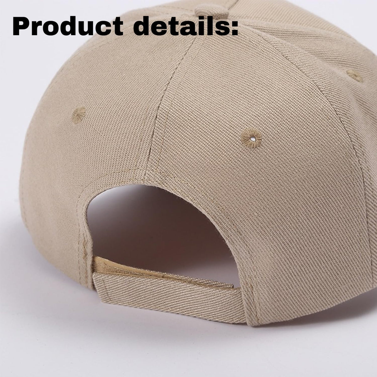 Comfortable 5 Panel Plain Adjustable Hat Unisex Baseball Cap