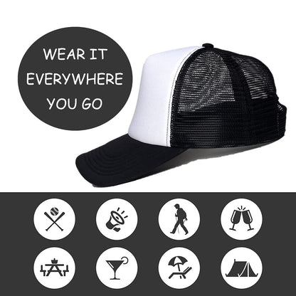 Personalized Picture Text Logo Colorful Unisex Adjustable Trucker Hat Custom Mesh Baseball Cap
