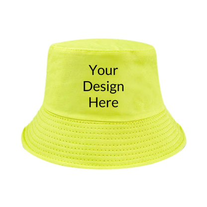 Custom Sun Hat Cotton Unisex Bucket Hats Summer Outdoor Fishing Cap