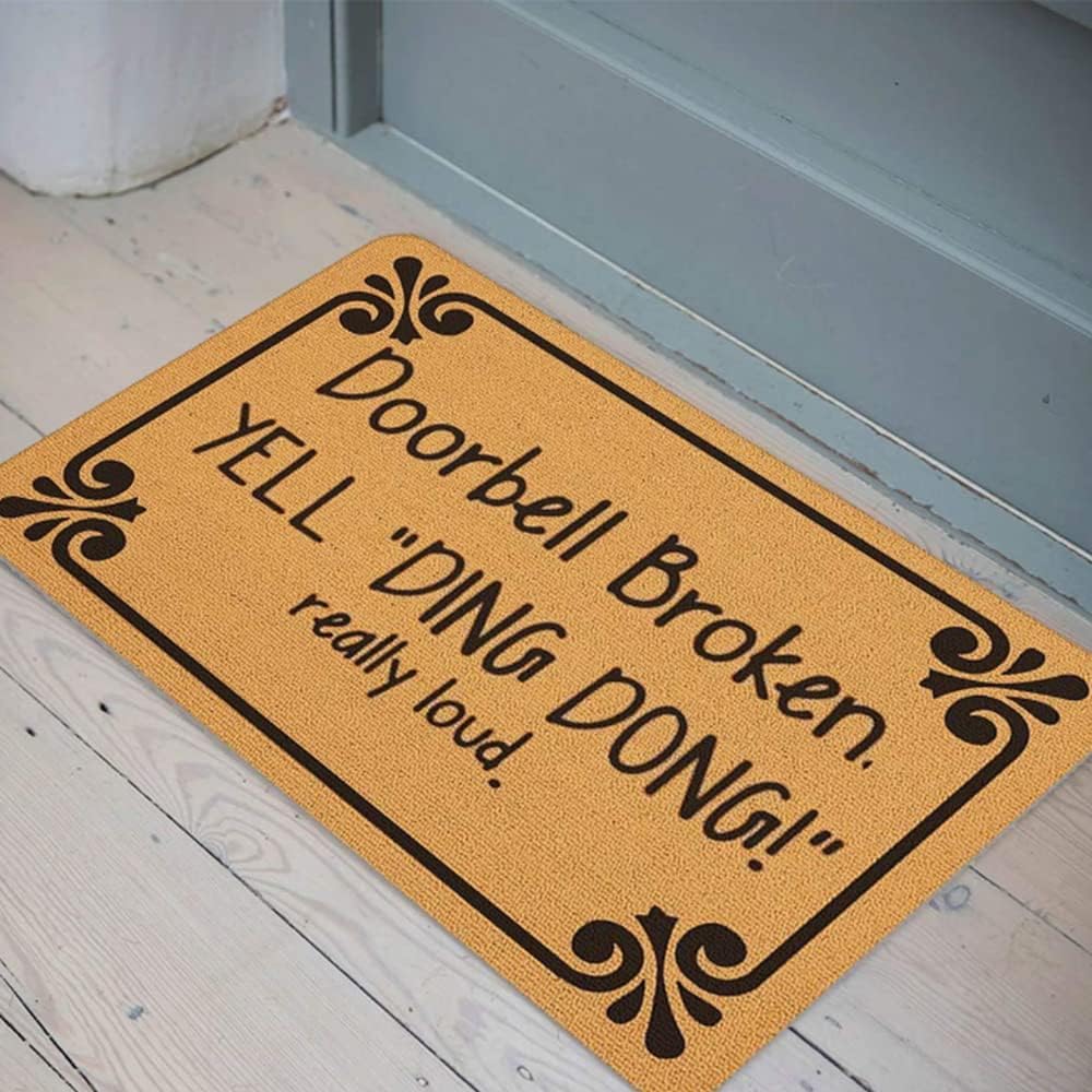 Leave The Negative Energy at The Door Bedroom Door Mat Home Indoor Outdoor Entrance Decor Rug
