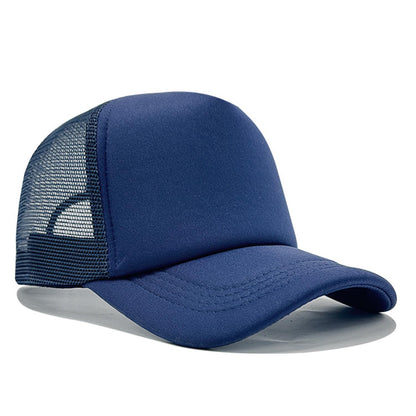 Unisex Trucker Hat, Mesh Baseball Cap with Adjustable Snapback