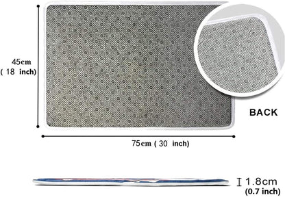 Flannel Carpet Doormat Custom Washable Door Mat Hola Indoor Outdoor Decor Rug 18x 30inch