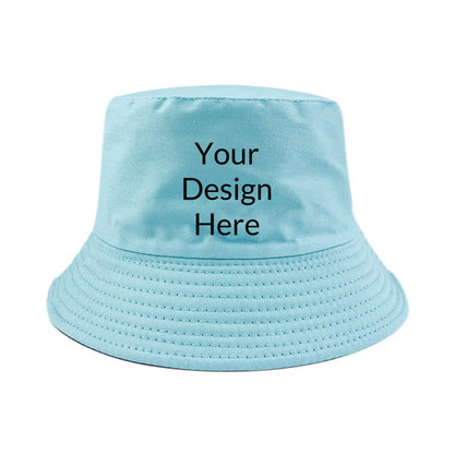 Custom Sun Hat Cotton Unisex Bucket Hats Summer Outdoor Fishing Cap