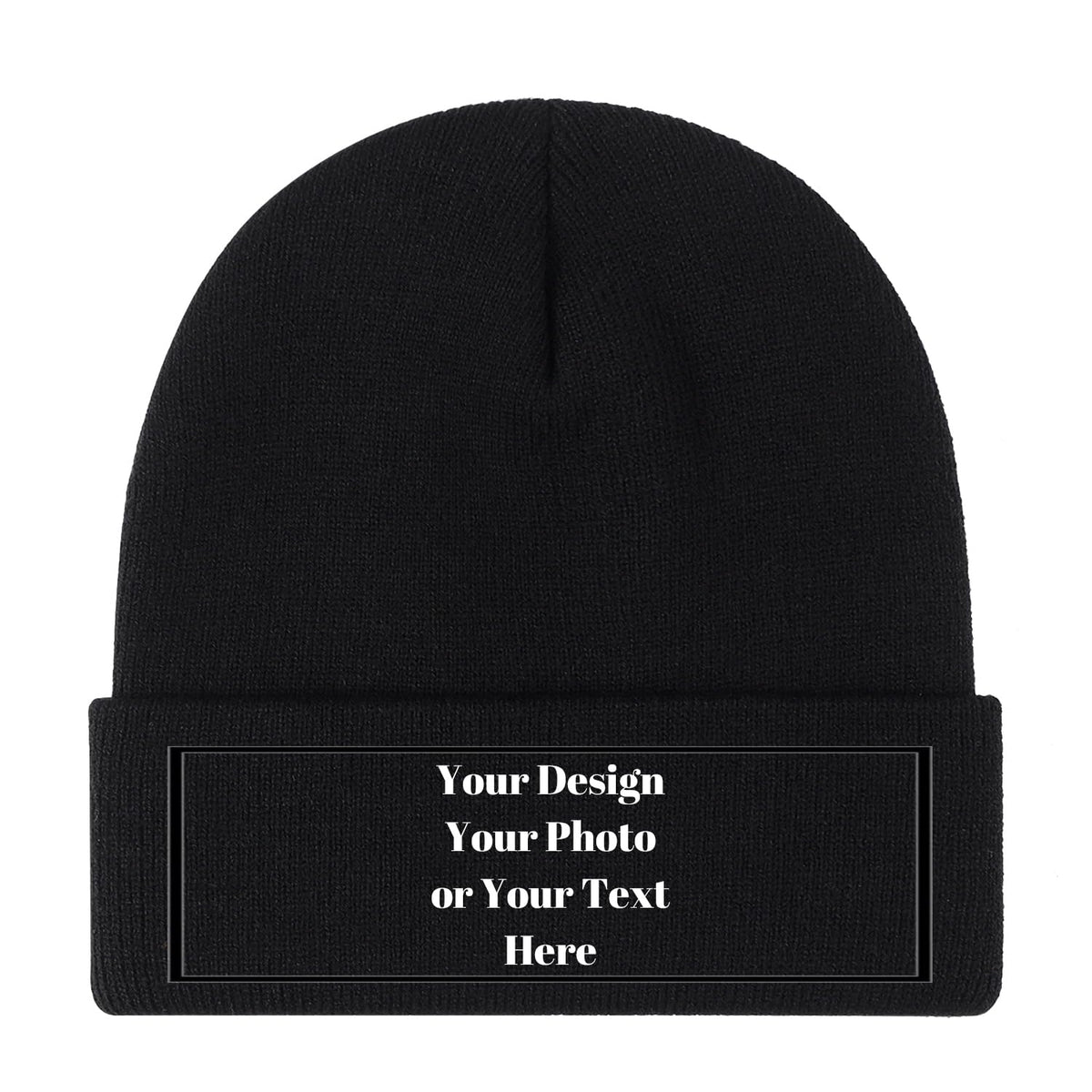 Personalized Unisex Beanies for Men Women Custom Beanie Winter Knitted Caps Hat