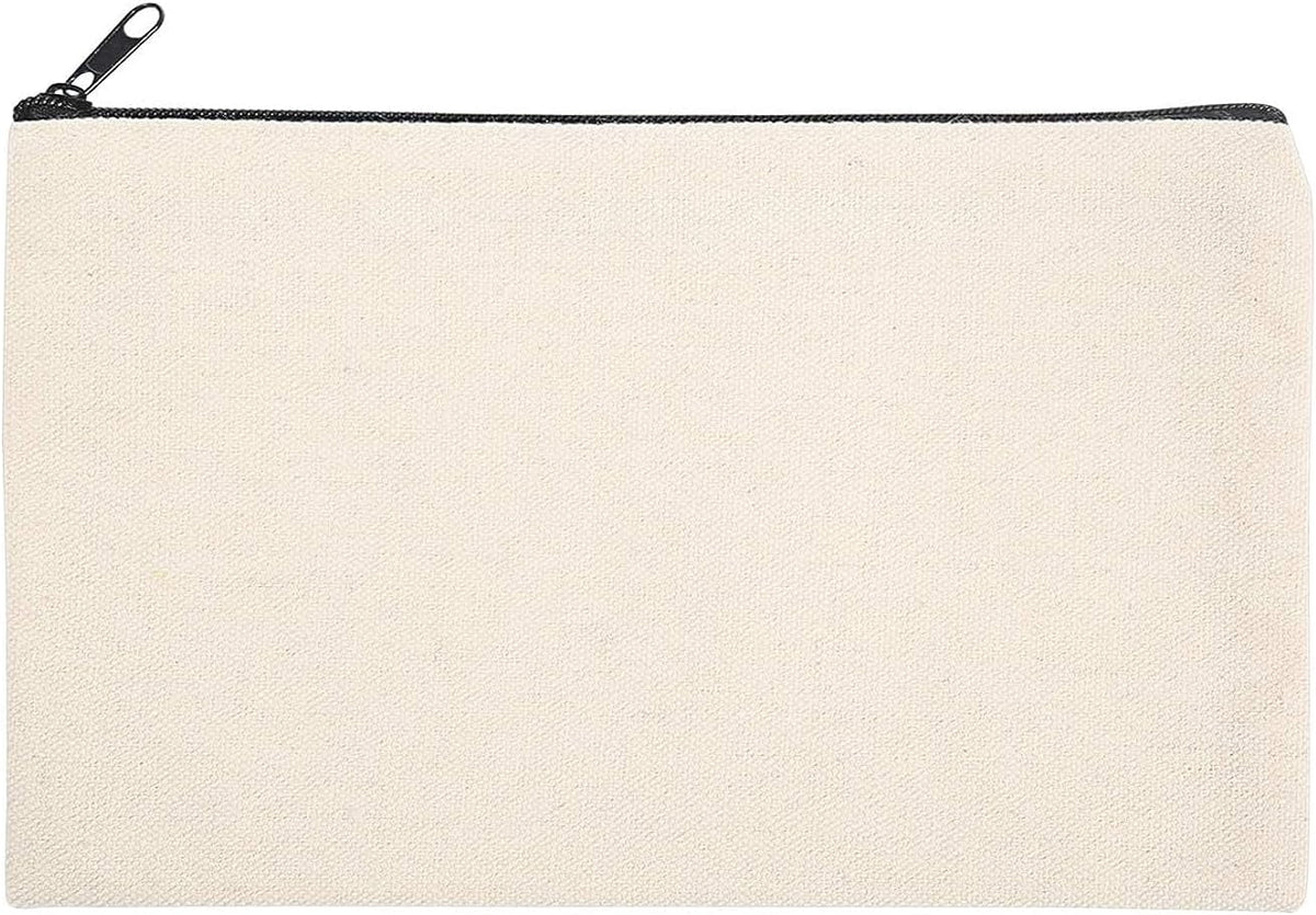 Custom Canvas Pencil Case Personalized Cosmetic Makeup Bag DIY Craft Zipper Bags Multifunctional Pouch Gift