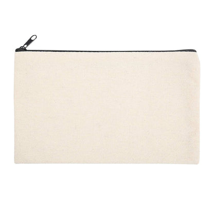 Custom Canvas Pencil Case Personalized Cosmetic Makeup Bag DIY Craft Zipper Bags Multifunctional Pouch Gift