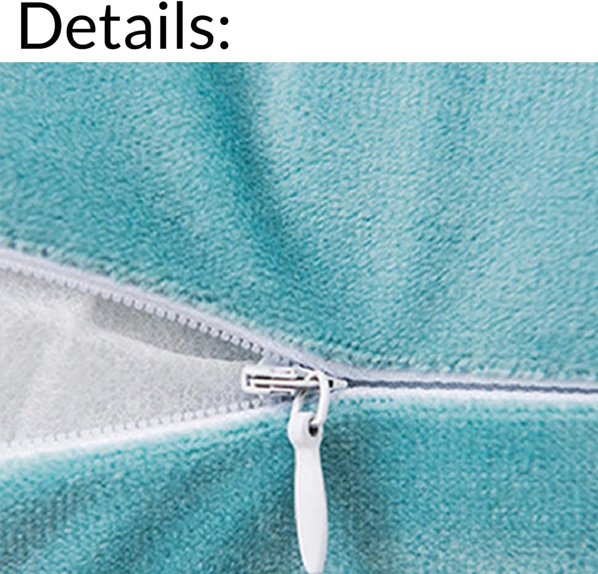 ZMvise Set of 2 Velvet Throw Pillowcase Solid Square Decorative Pillow Covers for Couch Sofa Bed Chair