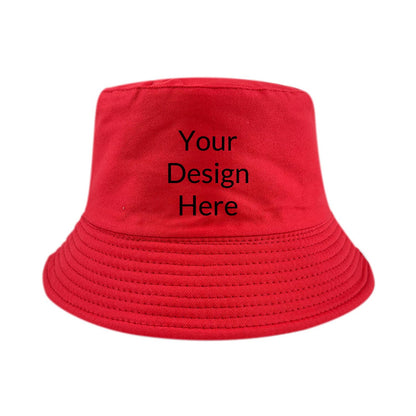 Custom Sun Hat Cotton Unisex Bucket Hats Summer Outdoor Fishing Cap
