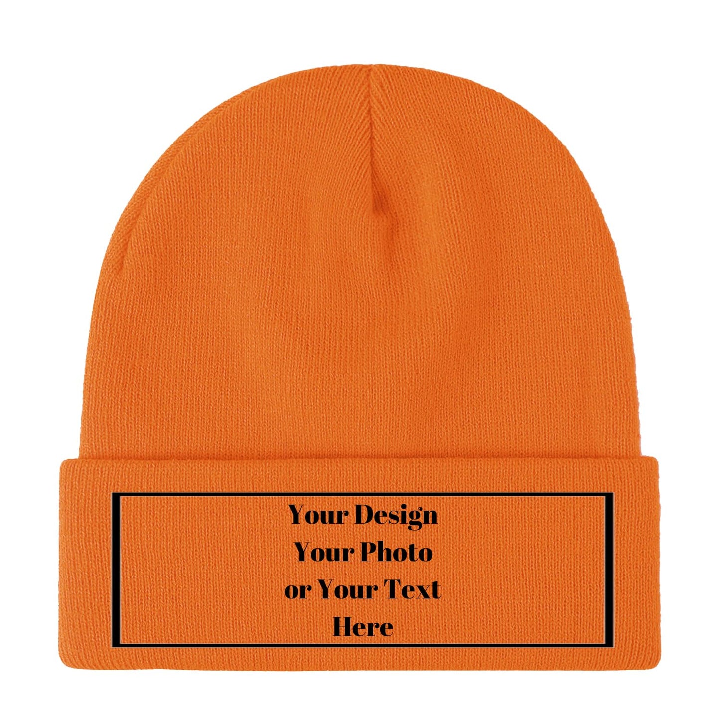 Personalized Unisex Beanies for Men Women Custom Beanie Winter Knitted Caps Hat