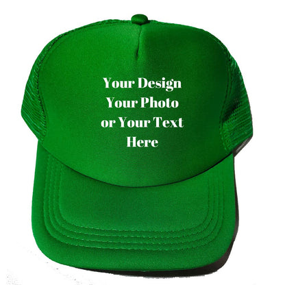 Personalized Picture Text Logo Colorful Unisex Adjustable Trucker Hat Custom Mesh Baseball Cap