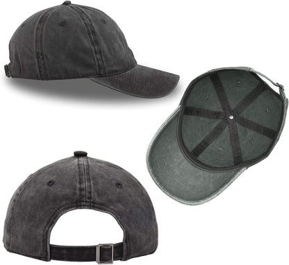 Custom Your Picture Text Logo Vintage Washed Personalized Unisex Adjustable Denim Hat Baseball Cap