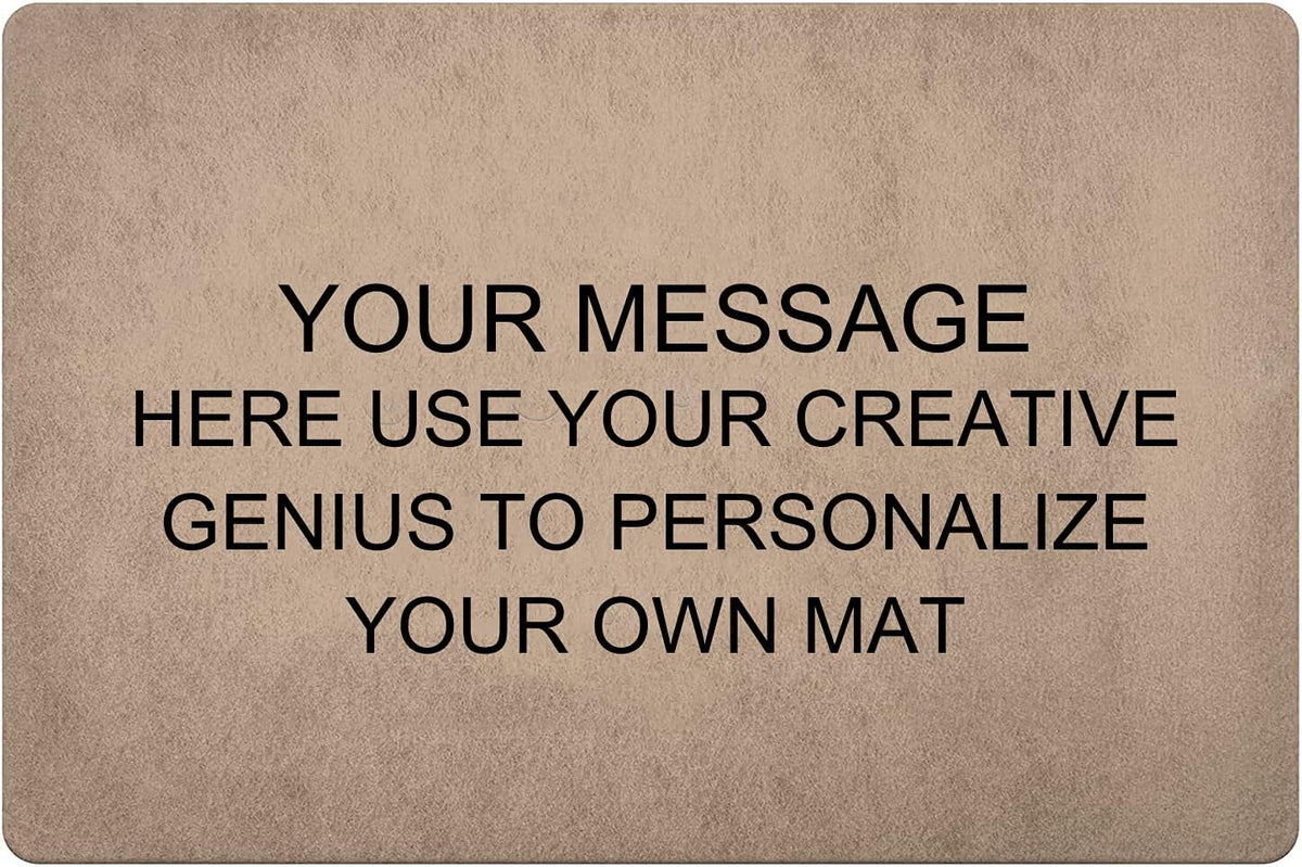 Personalized Image Doormat Custom Text Front Door Mat Welcome Indoor Outdoor Entrance Decor Rug