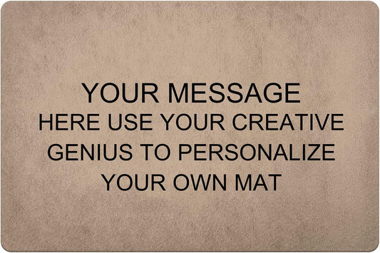 Personalized Image Doormat Custom Text Front Door Mat Welcome Indoor Outdoor Entrance Decor Rug