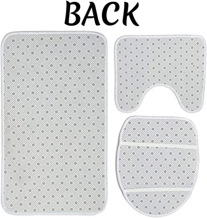 Sublimation Blanks Bathroom Door Mats Polyester Heat Transfer Shower Mat Decoration Bath Rug Set of 1