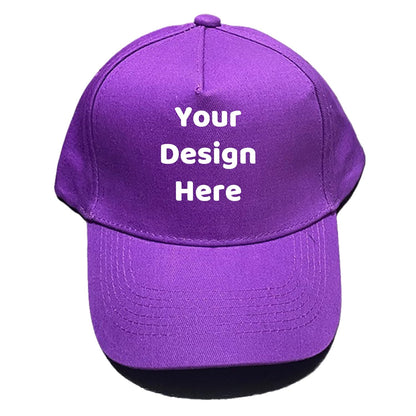 Custom Your Design Personalized 5 Panel Plain Adjustable Hat Unisex Baseball Cap