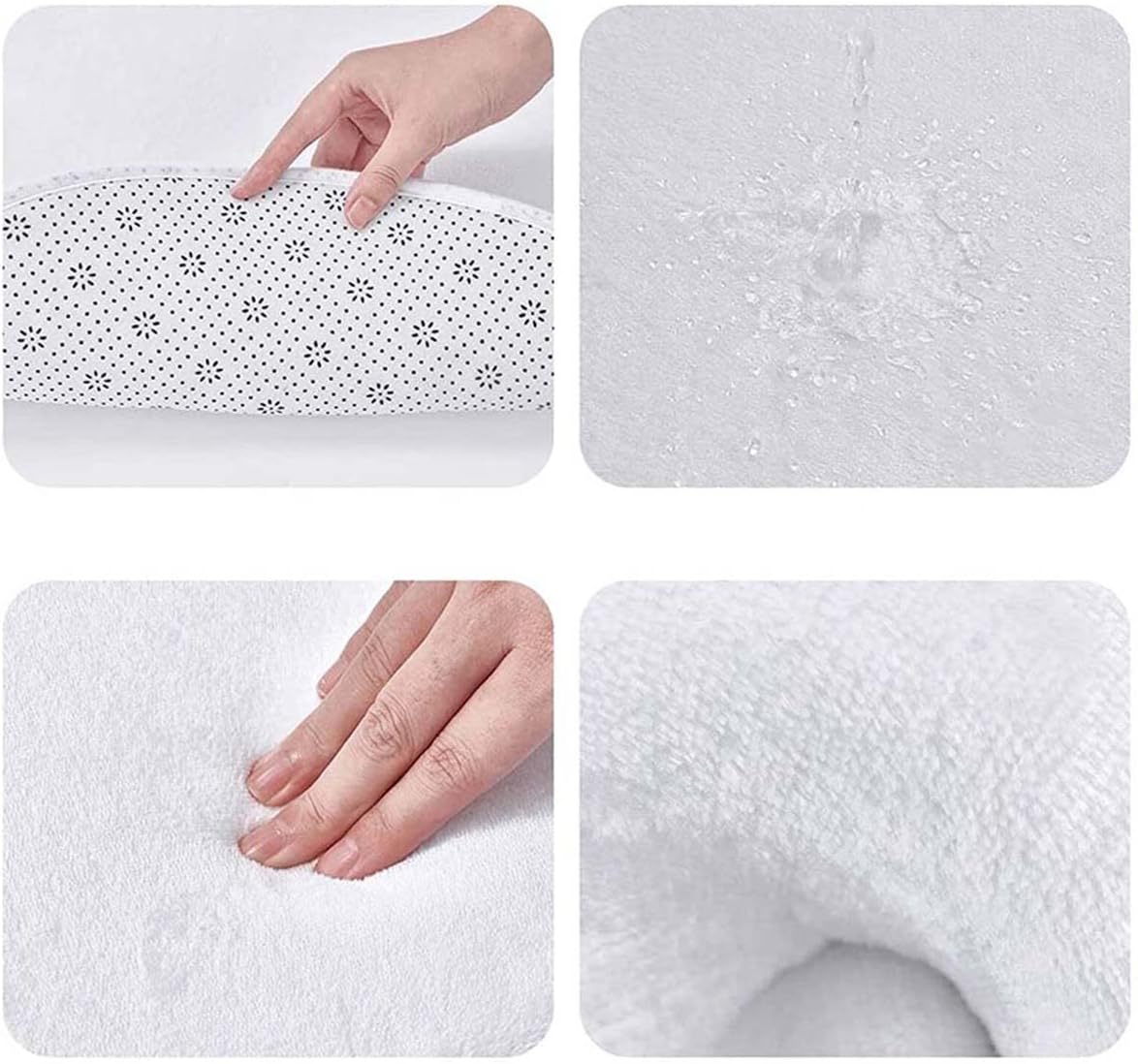 Sublimation Blanks Door Mats 30 x 18 Inch Polyester Heat Transfer Welcome Mat Non Slip Mats for Home Bedroom Bathroom Decoration Set of 4