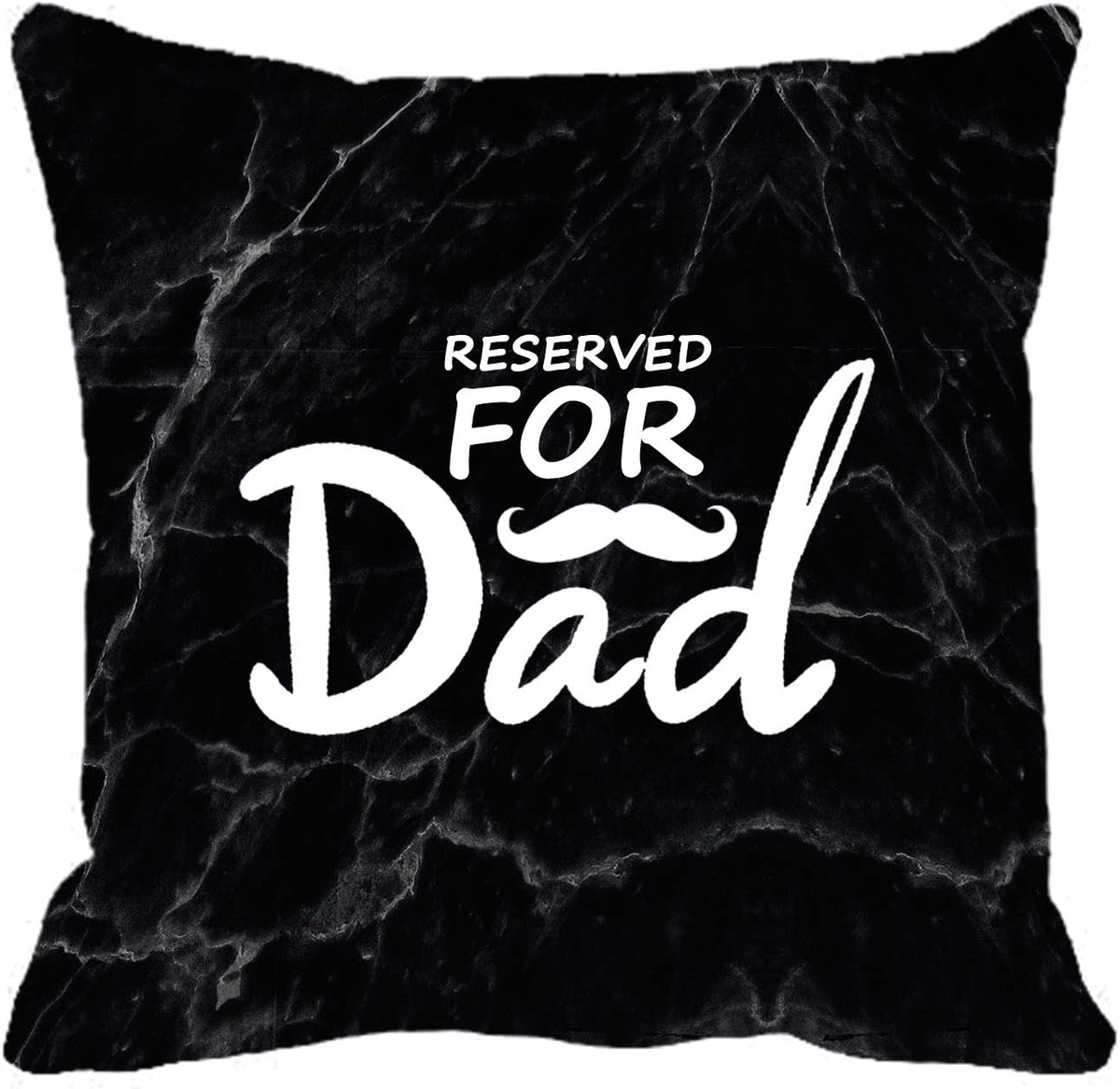 Reserved for Dad Decorative Throw Pillow Case Decor Cushion Covers Square 18x18 Inch Corduroy Cotton for Sofa Couch