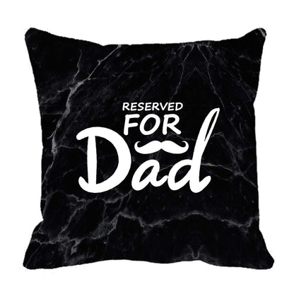 Reserved for Mom Decorative Throw Pillow Case Decor Cushion Covers Square 18x18 Inch Corduroy Cotton for Sofa Couch
