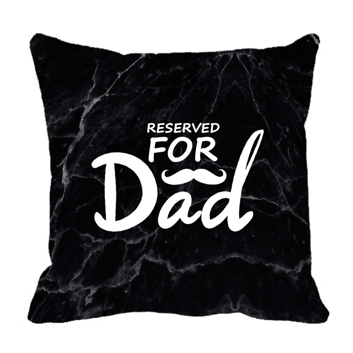 Reserved for Dad Decorative Throw Pillow Case Decor Cushion Covers Square 18x18 Inch Corduroy Cotton for Sofa Couch