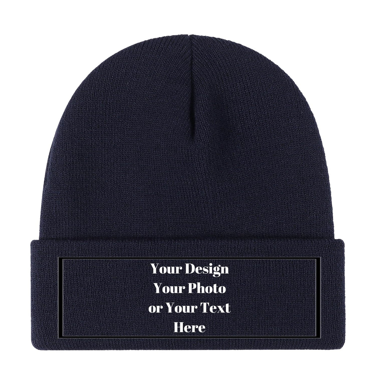 Personalized Unisex Beanies for Men Women Custom Beanie Winter Knitted Caps Hat