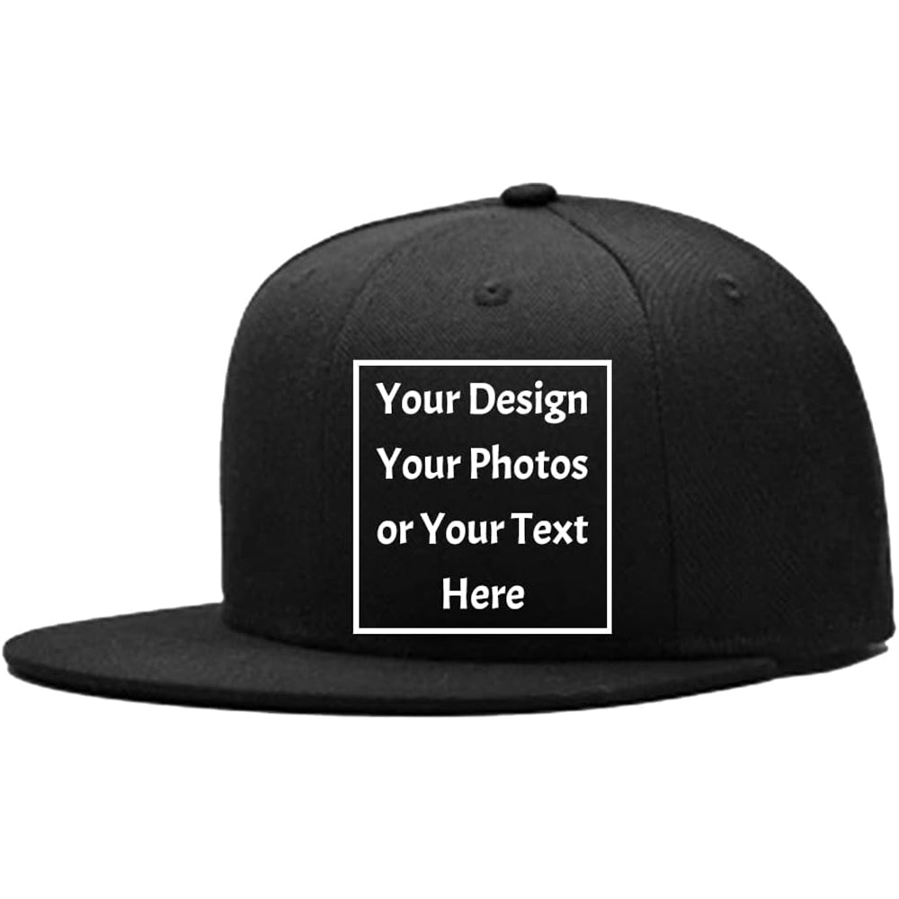 Custom Your Picture Text Logo Unisex Personalized Plain Adjustable Hat Baseball Cap