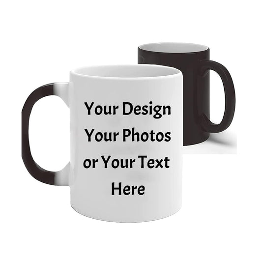 Personalized Magic Coffee Mug 11oz Custom DIY Logo/Design/Words Heat Sensitive Color Changing Cup Customized Gifts Birthday Housewarming