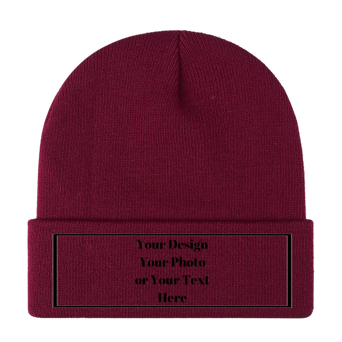 Personalized Unisex Beanies for Men Women Custom Beanie Winter Knitted Caps Hat
