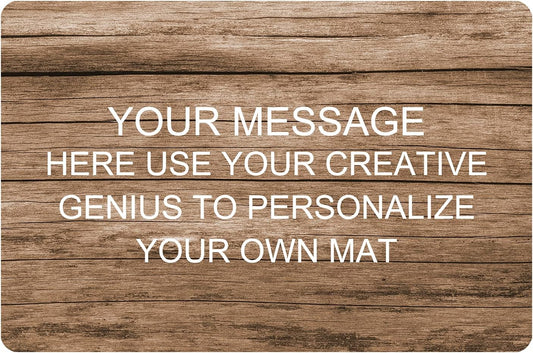 Personalized Image Doormat Custom Text Front Door Mat Welcome Indoor Outdoor Entrance Decor Rug