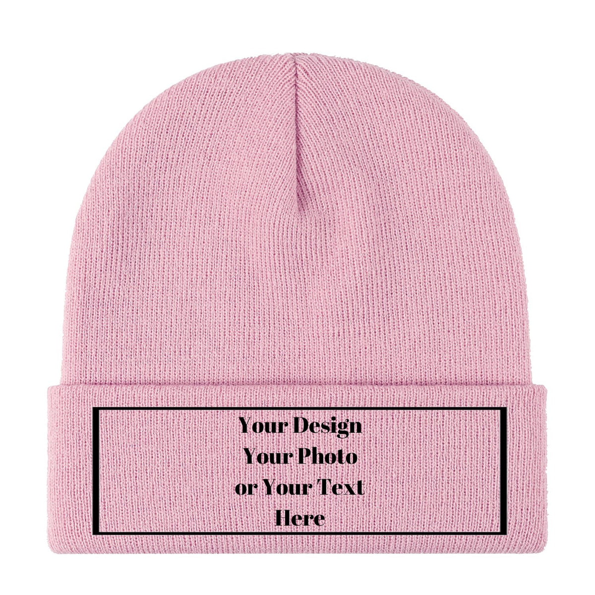 Personalized Unisex Beanies for Men Women Custom Beanie Winter Knitted Caps Hat