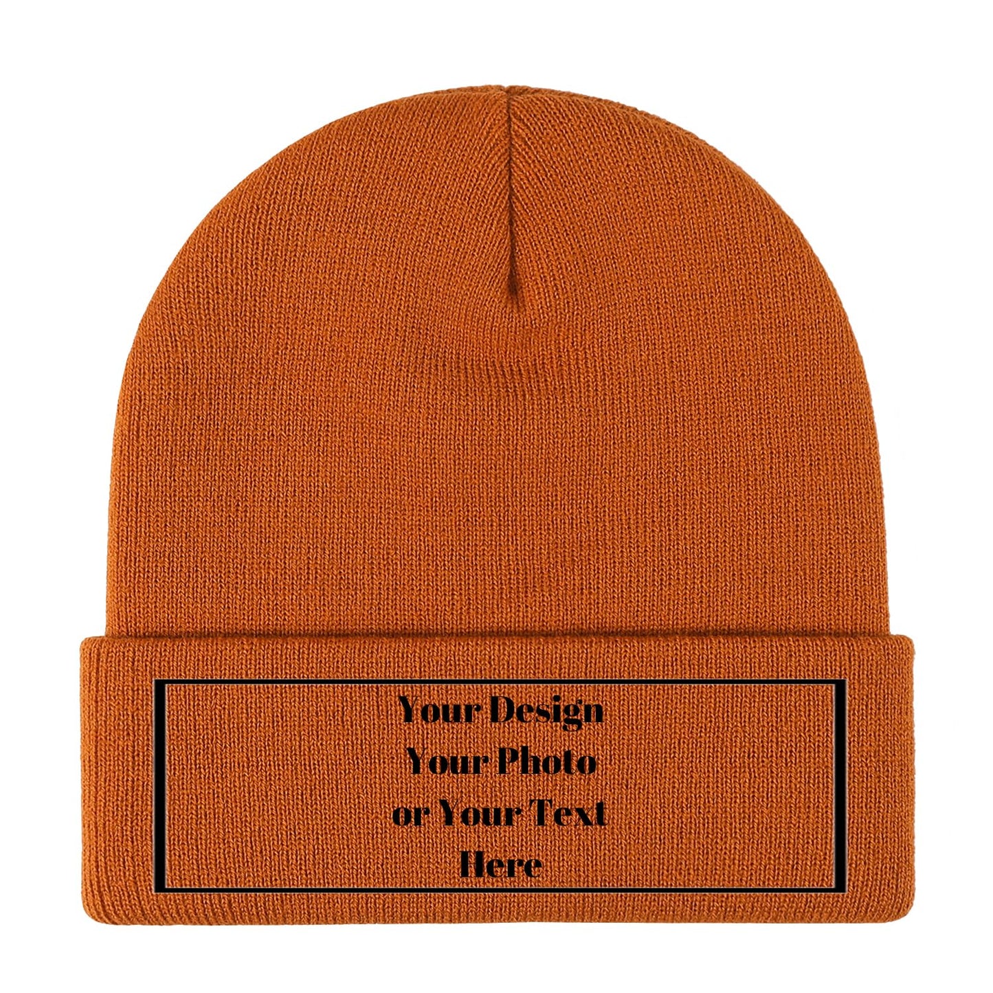 Personalized Unisex Beanies for Men Women Custom Beanie Winter Knitted Caps Hat